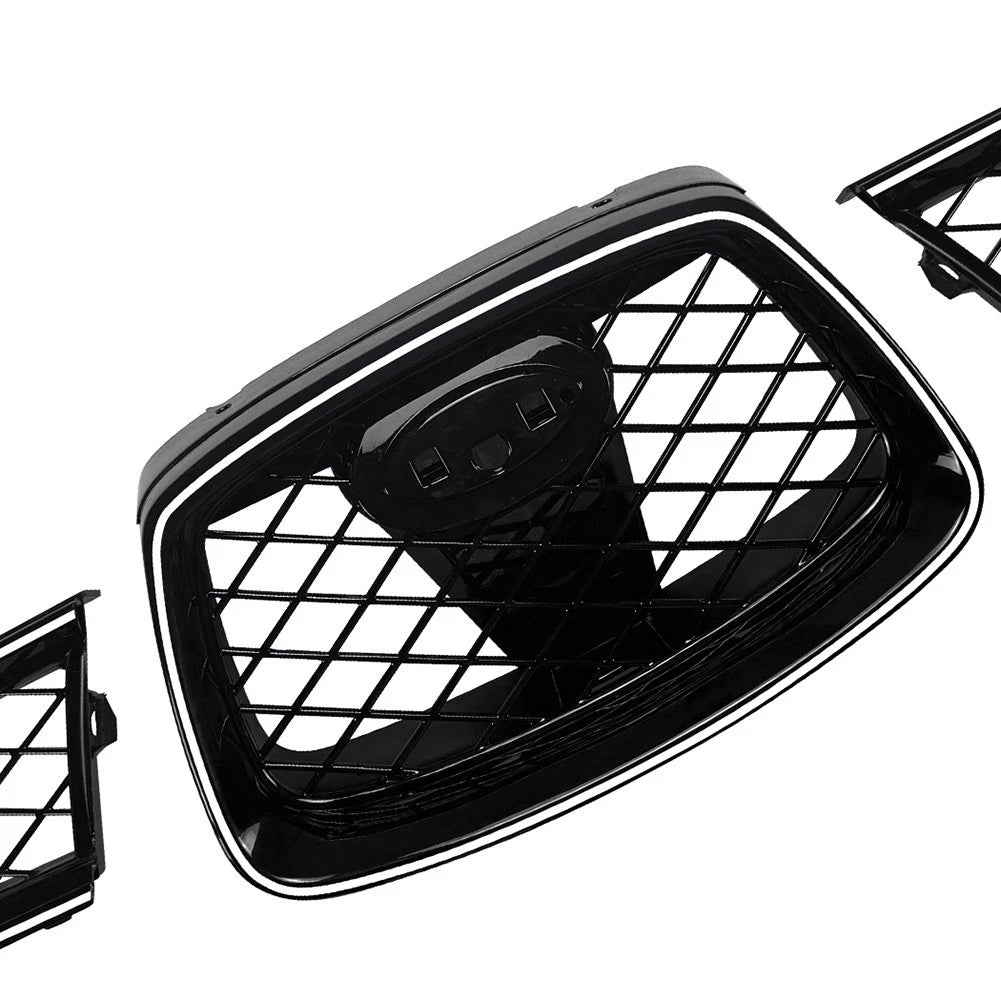 Front Bumper Upper Hood Kidney Grille With Light For Subaru Impreza 9th WRX STI