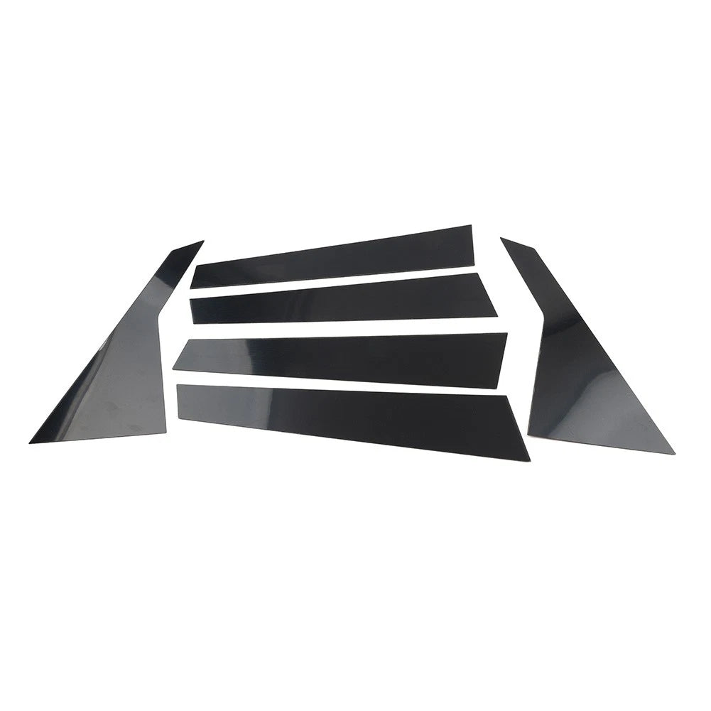 Door Window Pillar Post Cover Trim Kit For Hyundai Genesis G80 2015-2022 Black