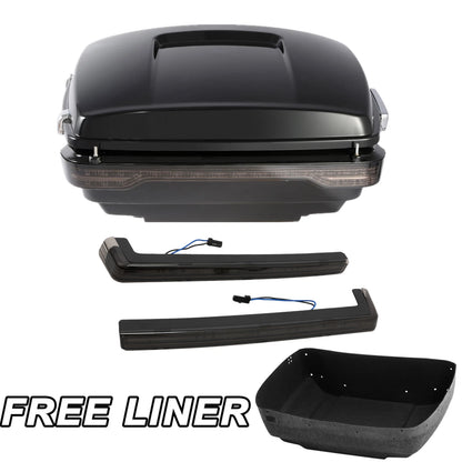 King Trunk Smoked LED Light Side Marker Fit For Harley Electra Glide 2014-2025