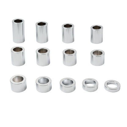 Chrome Wheel Axle Spacer Kit ID 3/4" OD 1 1/8" Fit Harley Softail Dyna Road King