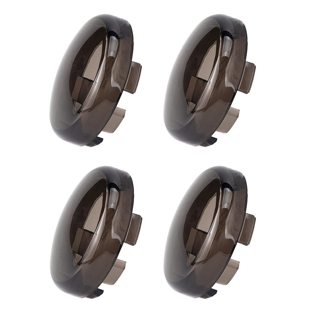 4pcs Smoked Turn Signal Lights Lens Covers For Harley Touring Electra Road Glide