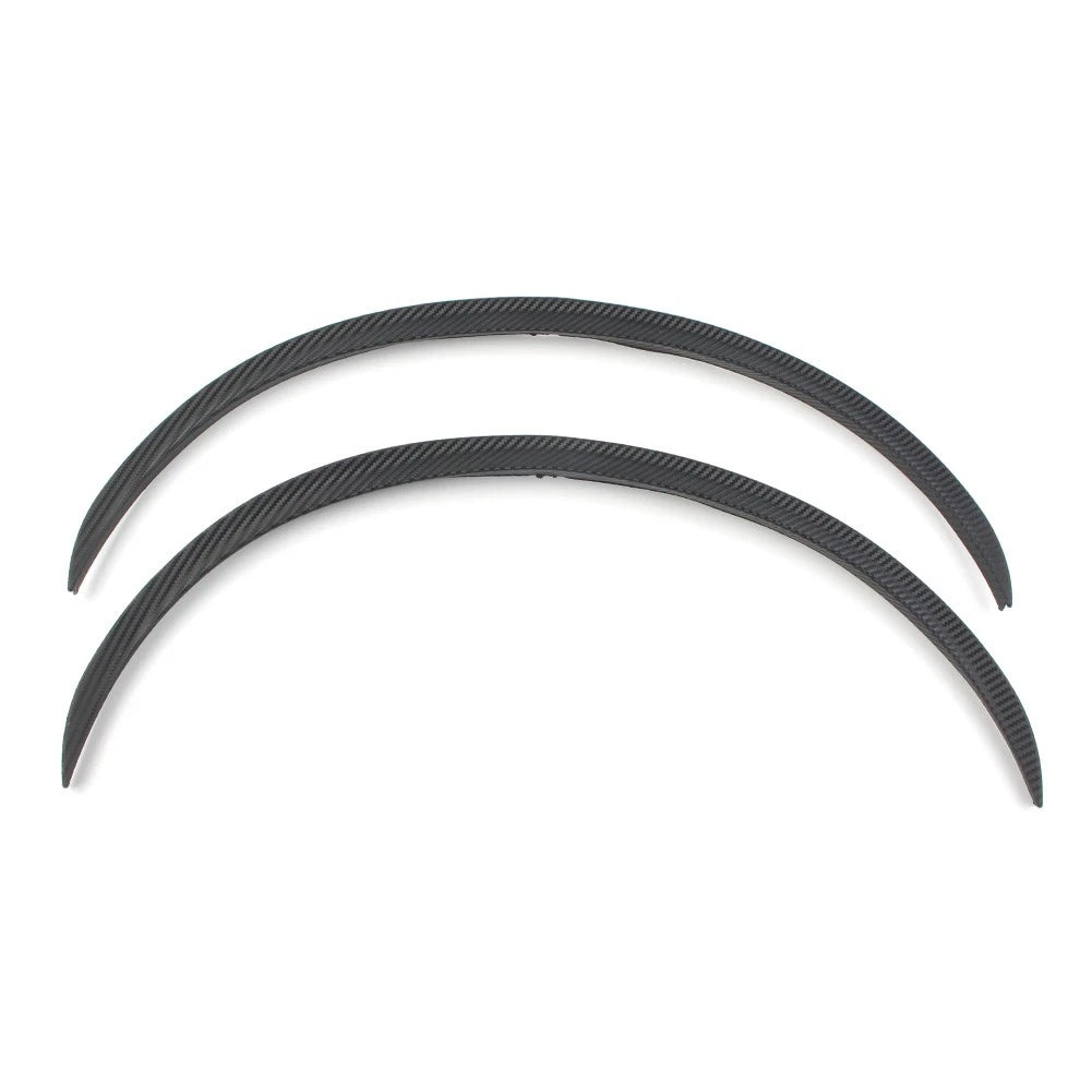 Carbon Fiber Car Wheel Eyebrow Arches Lips Fender Flares Protector Trim Cover