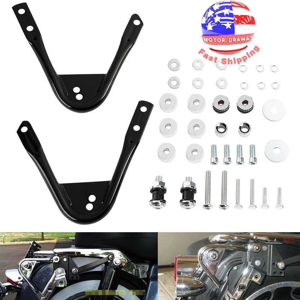 Detachable Tour Pack Mount Docking Hardware Kit Fit For 1997-2008 Harley Touring