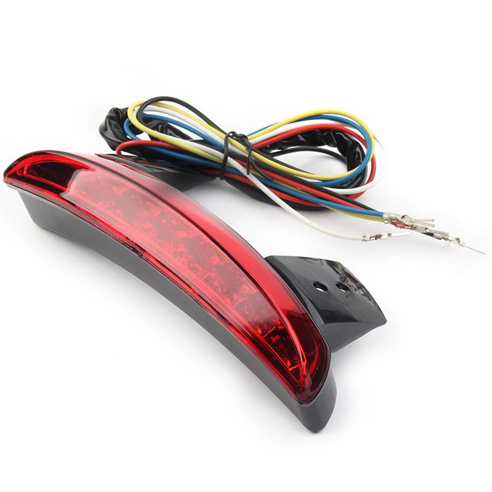 Motorcycle Rear Mudguard Edge Brake Tail Light Red For Harley Breakout Bobber