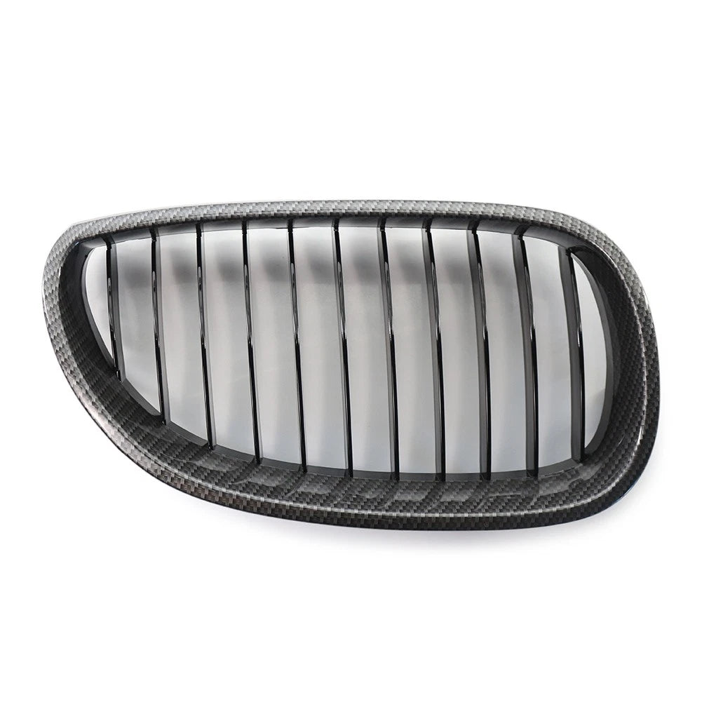 Front Kidney Grille Grill For BMW E60 E61 M5 5 Series 2004-2009 Carbon Pair US