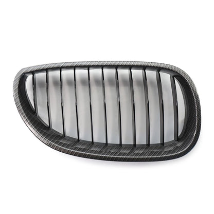 Front Kidney Grille Grill For BMW E60 E61 M5 5 Series 2004-2009 Carbon Pair US