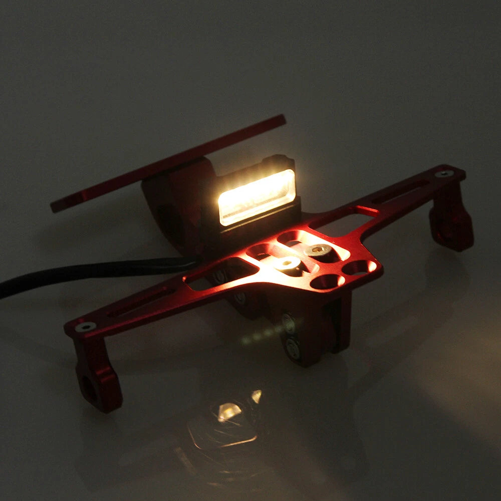 Motorcycle License Plate Bracket Fender Eliminator Kit Tail Tidy Mount LED Light