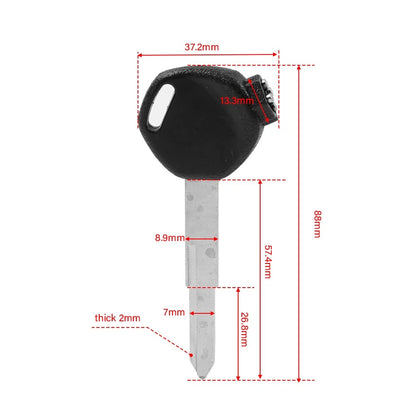 1x Scooter Blank Ignition Key Uncut Right Slot Fit Honda PCX125 150 SH125 150