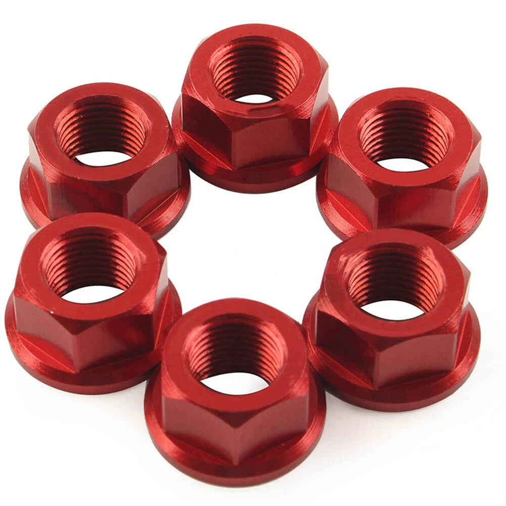 M10*1.0 Rear Sprocket Nuts For Ducati Streetfighter Panigale V4 S Speciale Red