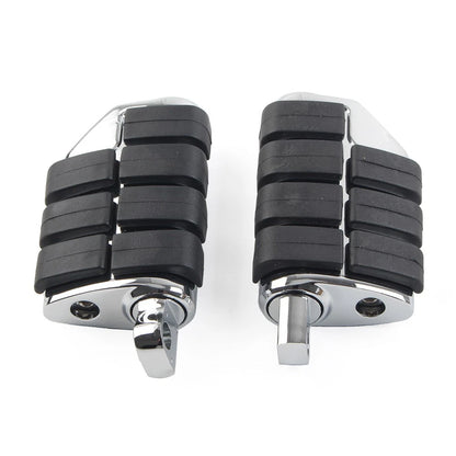 US 2PCS 32mm 1.25" Male Foot pegs Footrest Pedal For Harley Iron XL 883 Chrome