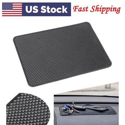 Non-Slip Dashboard Mat Anti-Slip Sticky Pad Cell Phone Coin GPS PDA Holder Black