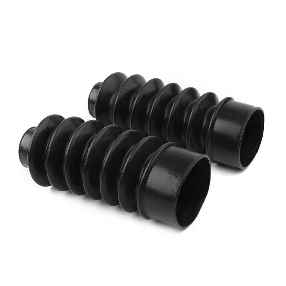 39mm Short Boots Fork Cover Gaiters Gator Rubber For Harley Sportster XL883 1200