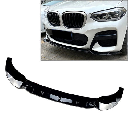 Glossy Black Front Bumper Lip Spoiler Splitters For BMW X3 G01 X4 G02 2018-2021
