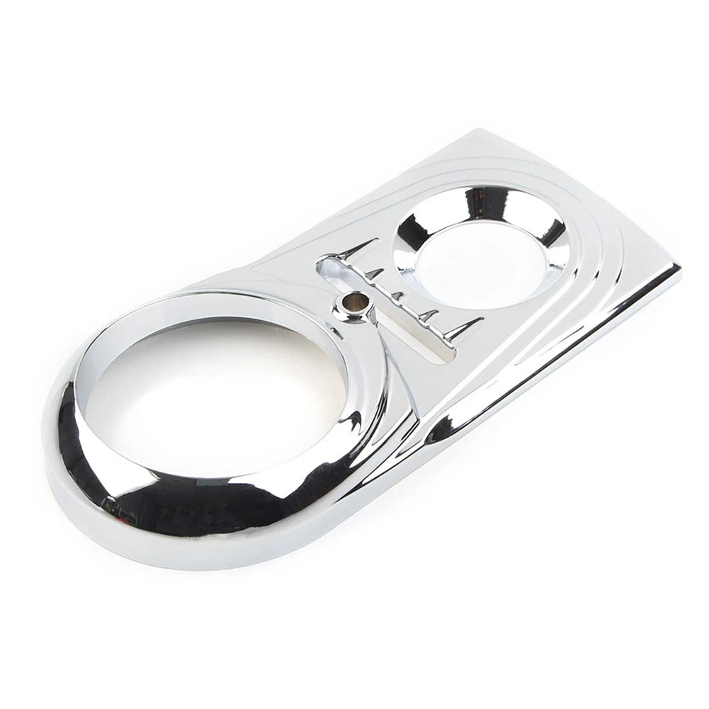 1x Dash Panel Insert Cover Cap Chrome For Harley Softail FLSTC Street Glide
