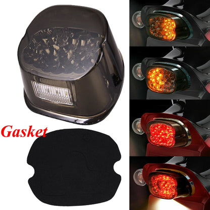 Rear Tail Light Brake LED Smoke 12V for Harley Electra Street Road Glide Touring