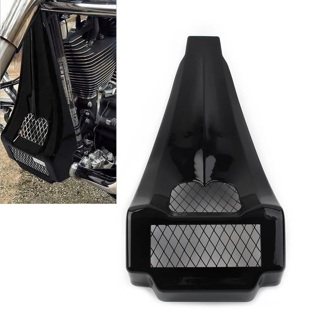 Front Stretched Chin Spoiler Black For Harley Touring Road Glide King 1997-13 US