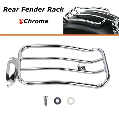 Fender Solo Seat Luggage Rack For Harley Touring Street Road Electra Glide 97-05
