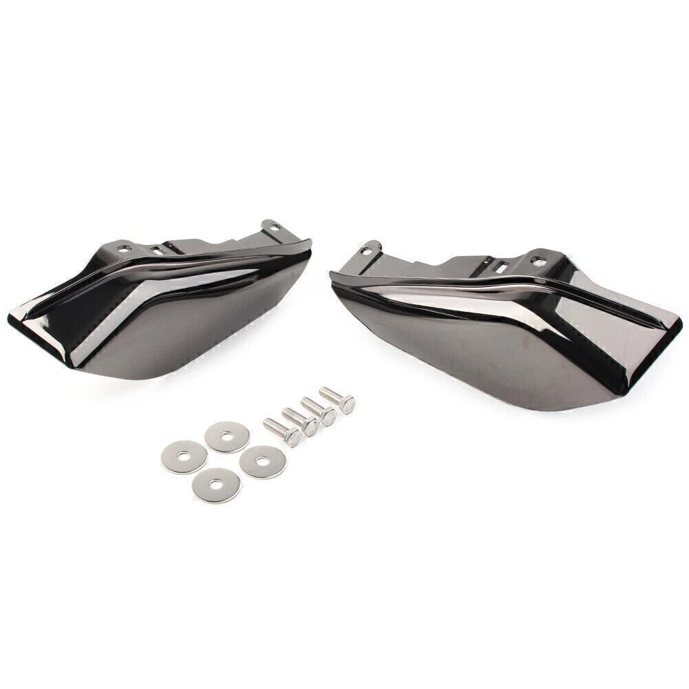 2PCS Heat Shield Mid-Frame Air Deflector Trim For Harley Street Glide 2009-2016