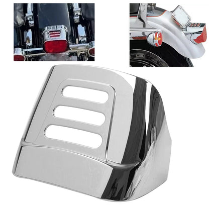Slotted Tail Light Visor Cover Fit Harley Tri Glide FLHTCUTG 2009-2022 Chrome