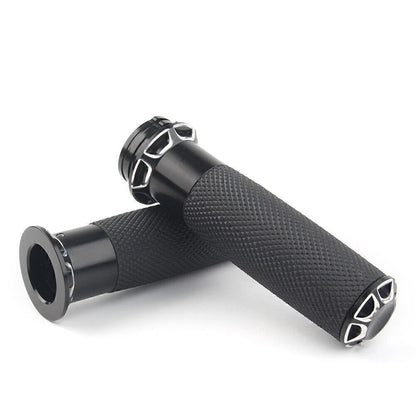 1" Handle Bar Hand Grips 25mm Black Fit Harley Touring Sportster XL883 XL1200