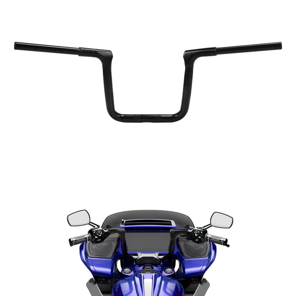 10'' Rise Ape Hanger Bar Handlebar For Harley CVO Road Glide 23-25 FLTRX 24-25
