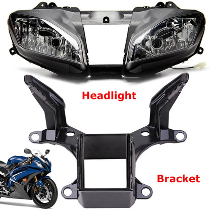 Headlight & Upper Fairing Stay Bracket Assembly For Yamaha YZF R6 YZF-R6 2008-16