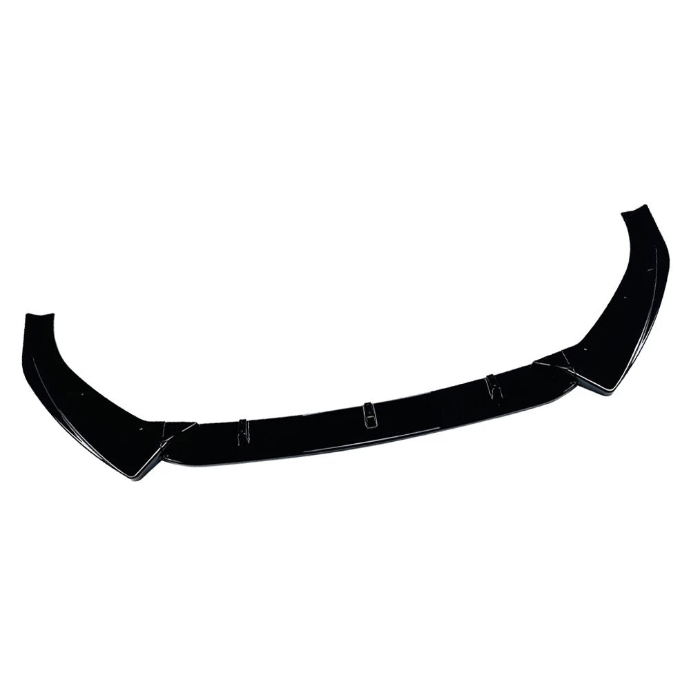 Glossy BLK Front Bumper Lower Lip Spoiler Body Kit For Audi A3 S3 8V Sedan 17-20