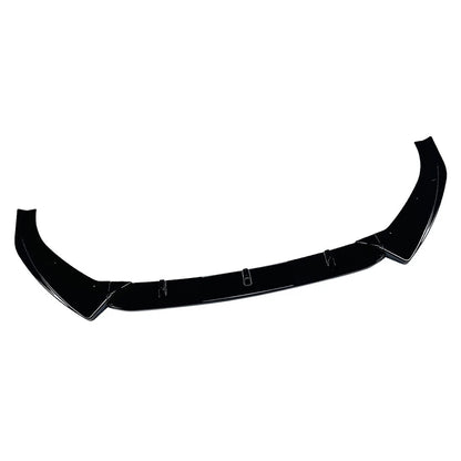 Glossy BLK Front Bumper Lower Lip Spoiler Body Kit For Audi A3 S3 8V Sedan 17-20