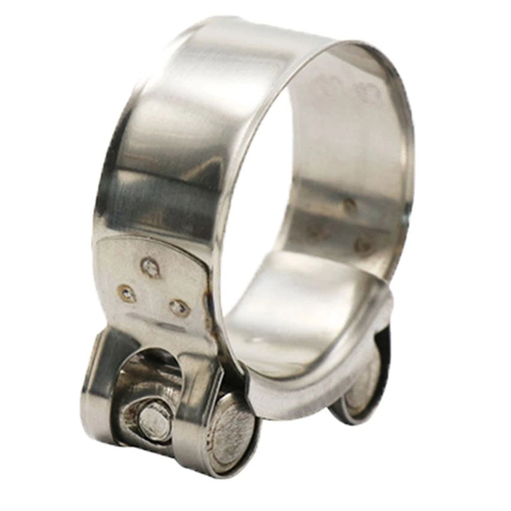 1PCS Motorcycle Exhaust Pipe Clamp 55mm Stainless Steel Muffler Fixed Caliper US