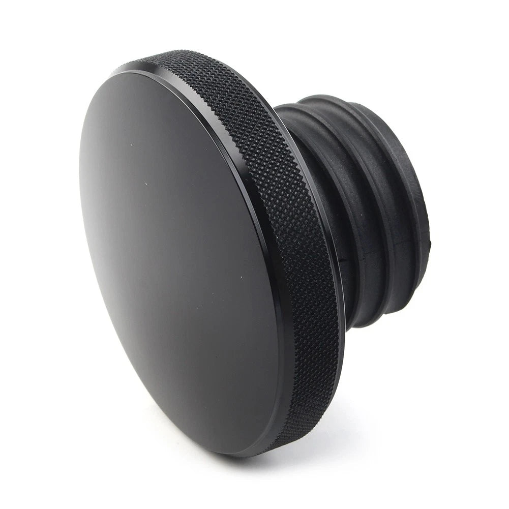 Vented Gas Cap Fuel Tank Cover For Harley Dyna Road King Heritage Softail Black