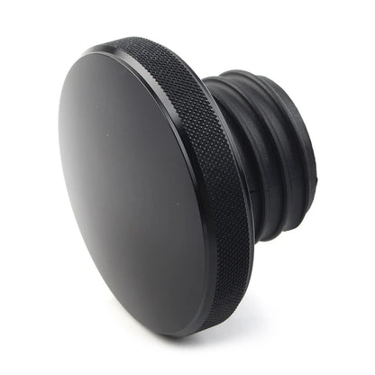 Vented Gas Cap Fuel Tank Cover For Harley Dyna Road King Heritage Softail Black