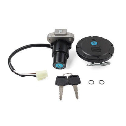 Ignition Switch Fuel Gas Cap Lock Key Set For Kawasaki KLR650 2008-2018