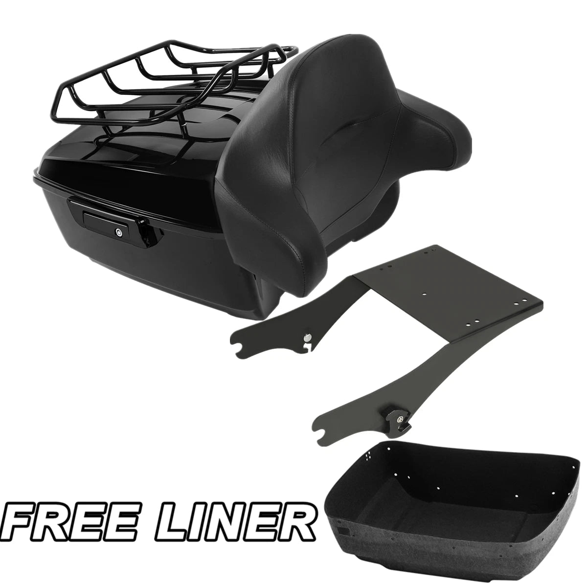 King Trunk Pad  Mount Rack Fit For Harley Electra Road Glide 97-08 US