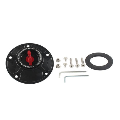 Fuel Gas Tank Cap Keyless For Yamaha YZF-R1 R6 2000-25 YZF-R3 2015-25 FZ-09 Red