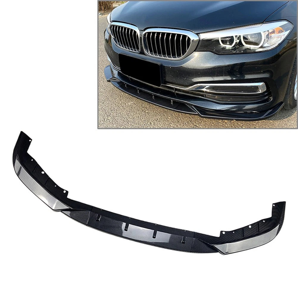 US Front Bumper Lip Spoiler Splitters For BMW 5 Series G30 525i 530i 17-20
