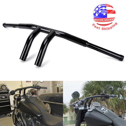 8'' Rise T-Bars Handlebar Drag Bar Fat For Harley Dyan Chopper FLST FXST Custom