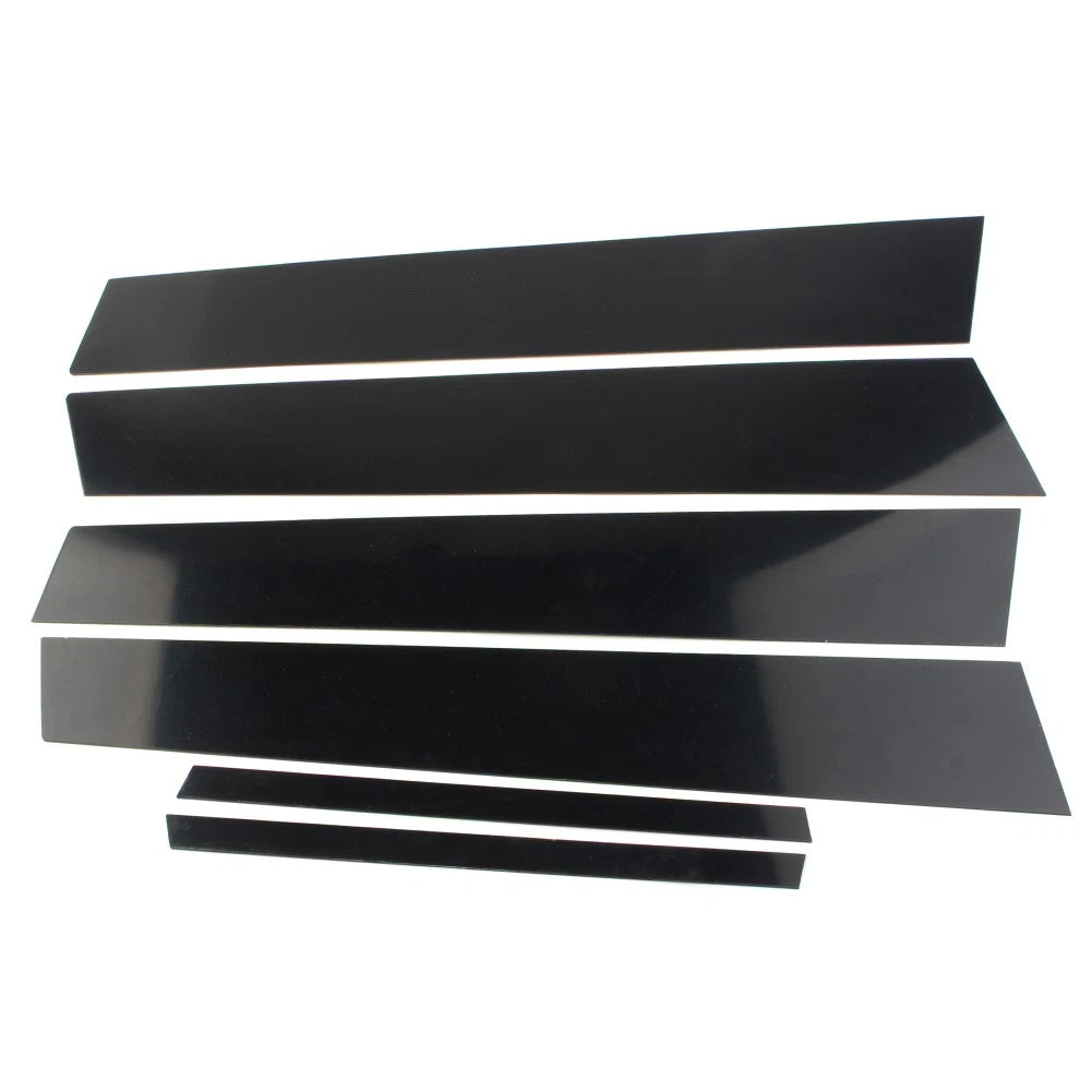 6pc Door Trim Cover Kit  Black Pillar Posts For Honda Civic 2006-2011 (4dr)