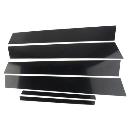 6pc Door Trim Cover Kit  Black Pillar Posts For Honda Civic 2006-2011 (4dr)