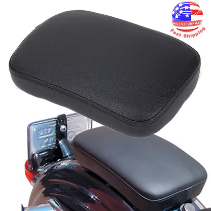 Motorcycle Rear Fender Passenger Pillion Pad Seat 6 Suction Cups For Harley Dyna