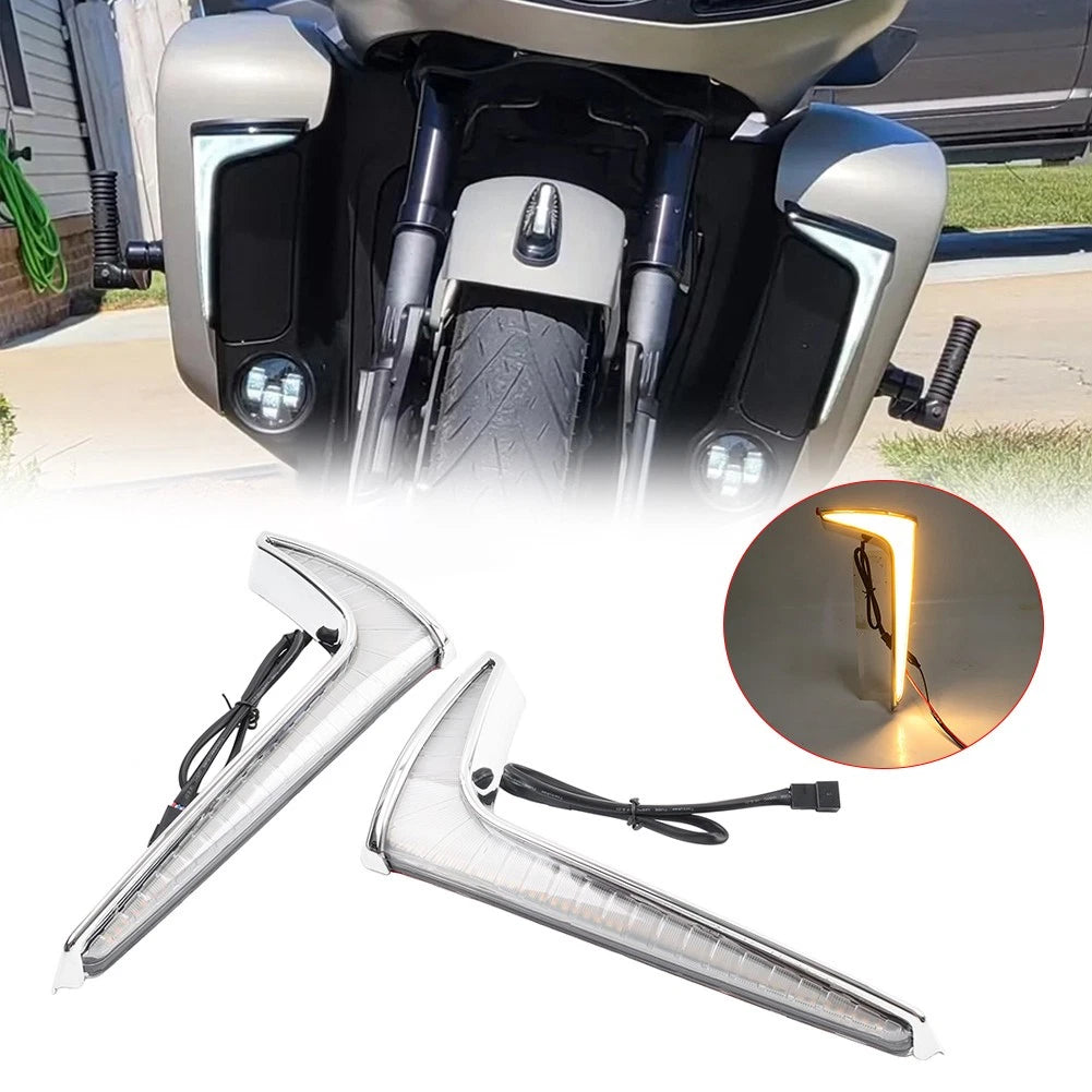 Fairing Lower Lights Running Turn Signal For Indian Pursuit Dark Horse 2022-2026