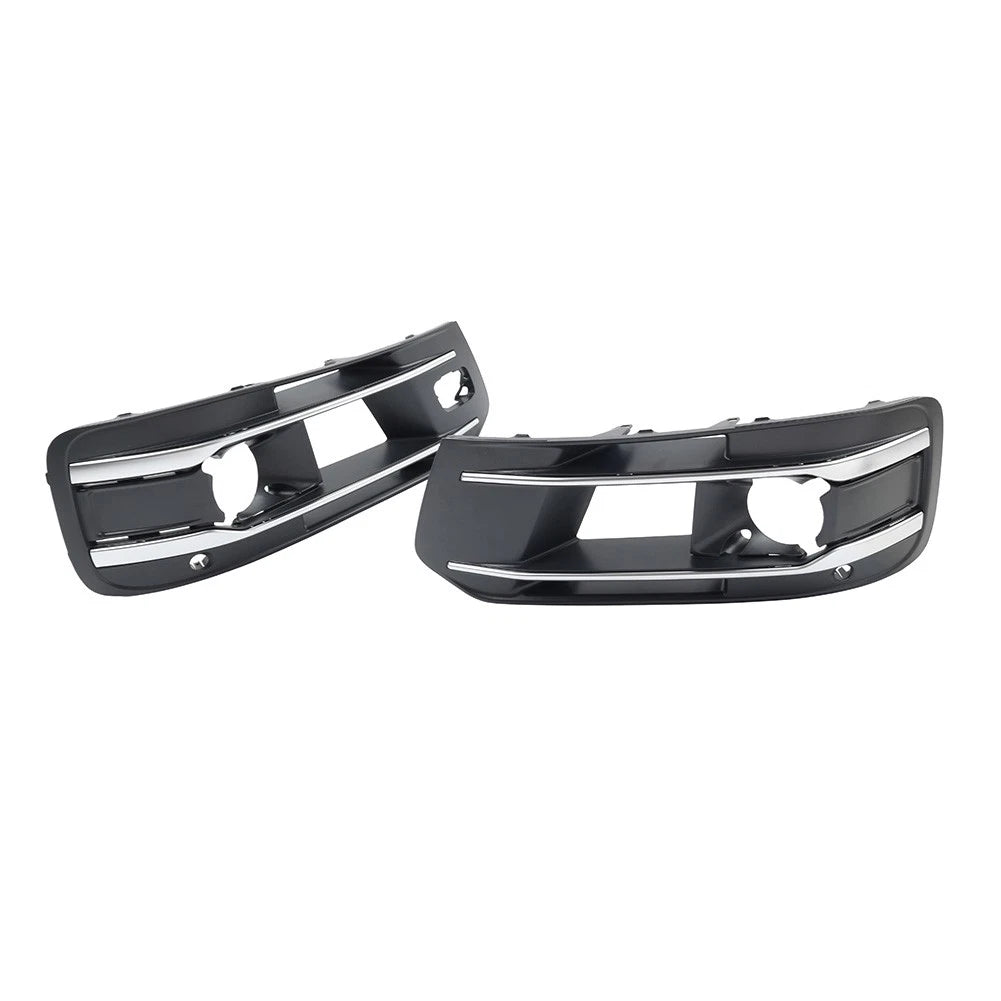 1 Pair Front Bumper Fog Light Grille Cover For Audi Q7 2016-2019 4M0807681AA