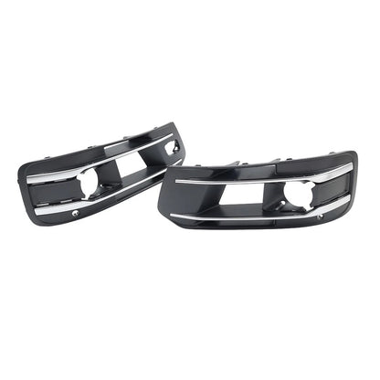 1 Pair Front Bumper Fog Light Grille Cover For Audi Q7 2016-2019 4M0807681AA