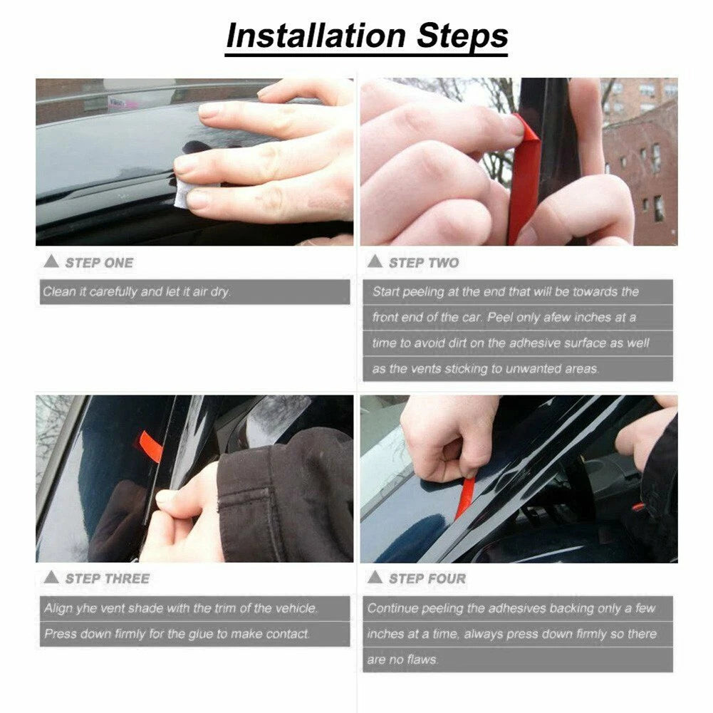 Side Window Visors Vent Sun Rain Deflector Guard For Toyota RAV4 2008-2013 2009