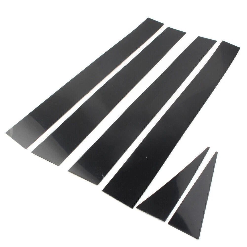 6Pcs Set Pillar Posts Door Trim Cover Kit Black Fit TOYOTA Sienna 2004-2010 09