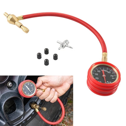 Tire Deflator Kit Tire Pressure Gauge 0-75 PSI Rapid Air Down Offroad Kit