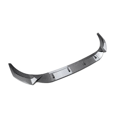 Front Bumper Splitter Spoiler Lip Carbon Fiber Black For Audi A4 S4 B9.5 2020-24