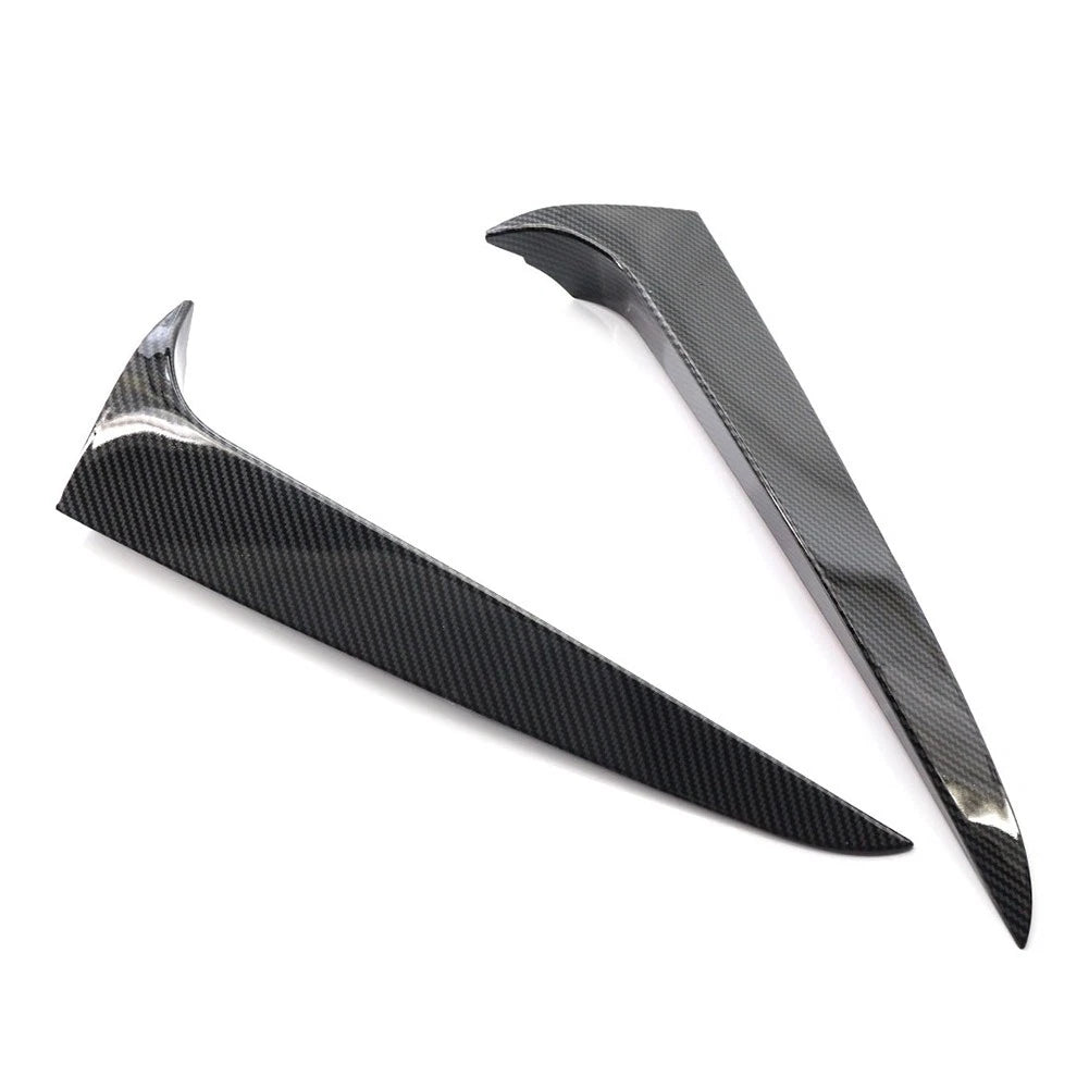 2pcs Rear Window Side Spoiler Canard Splitter Trim For BMW X3 F25 2011-2017