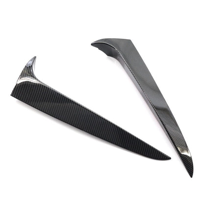 2pcs Rear Window Side Spoiler Canard Splitter Trim For BMW X3 F25 2011-2017