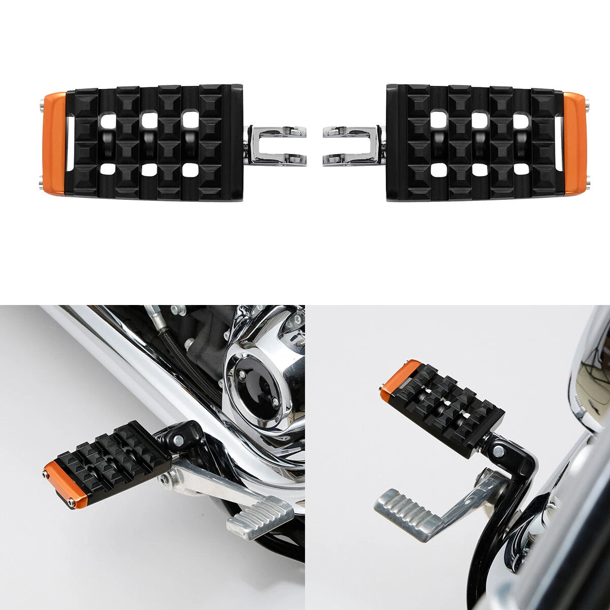 Diver Rider FootPegs Footrests Fit For Harley Softail Street Bob Low Rider 18-24