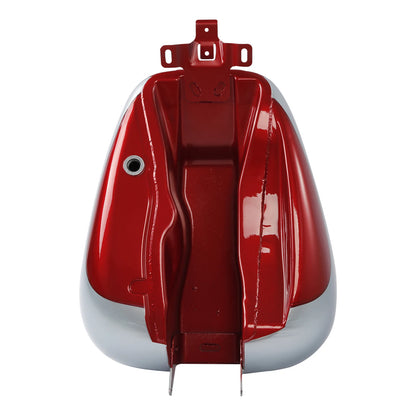 6 Gallon Fuel Gas Tank For Harley Touring Street Glide 08+ Red/Barracuda Silver